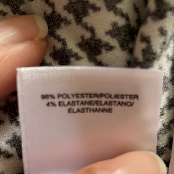 Anne Klein black printed blouse sz 1X - Picture 6 of 8